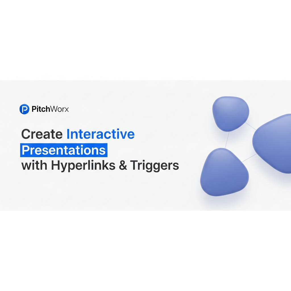 create interactive presentations hyperlinks triggers
