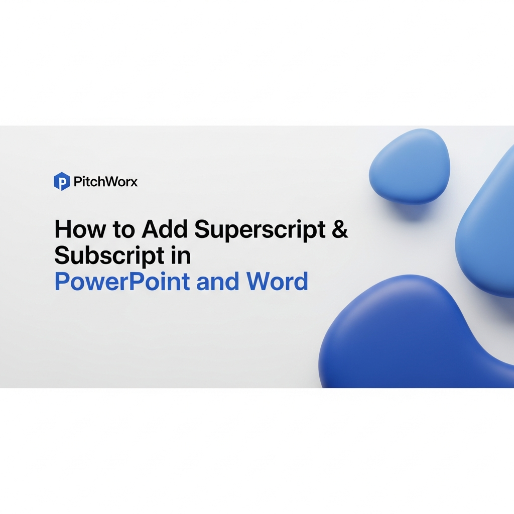 how to add superscript subscript powerpoint word