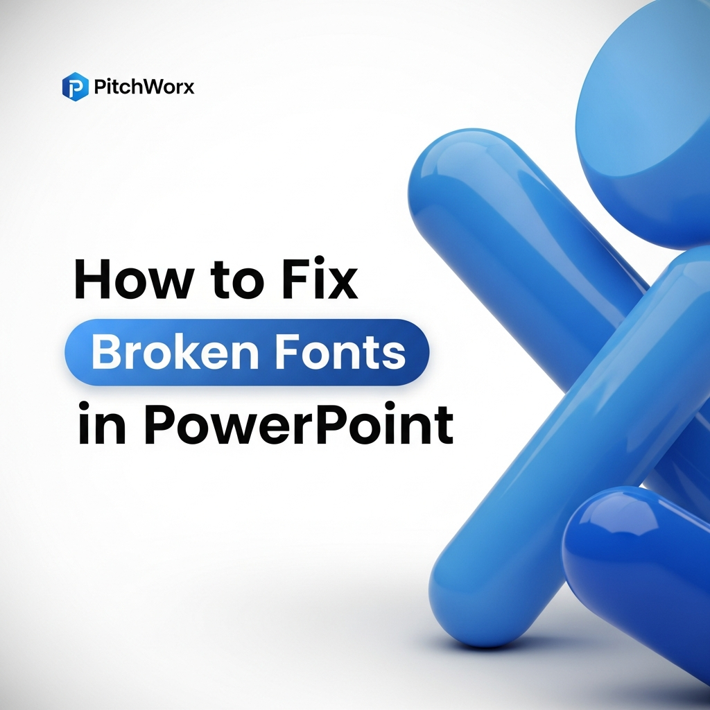fix broken fonts in powerpoint